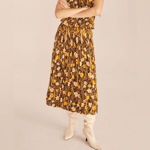 Rebecca Taylor Daphne Fleur mesh midi skirt. Size XS. New with tags! For fall🍁